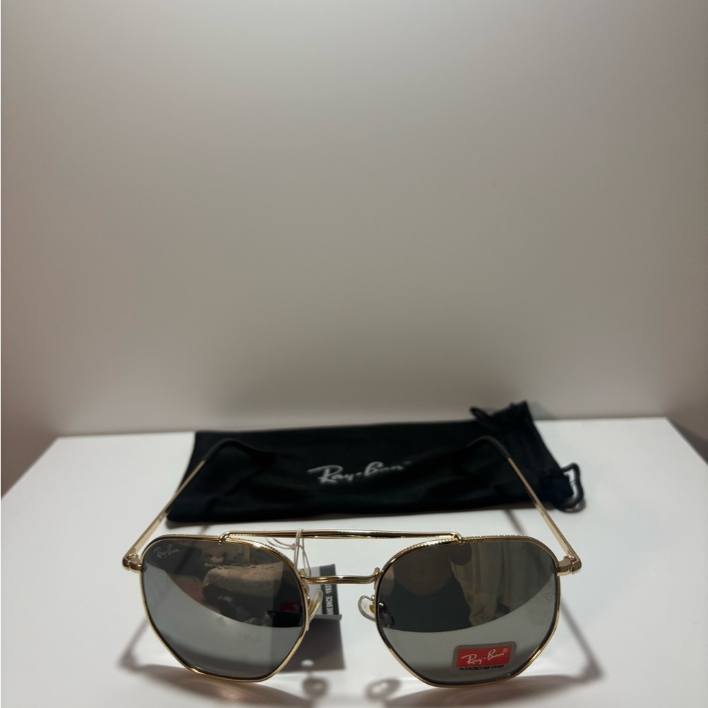 Ray-Ban Gold Frame Sunglasses